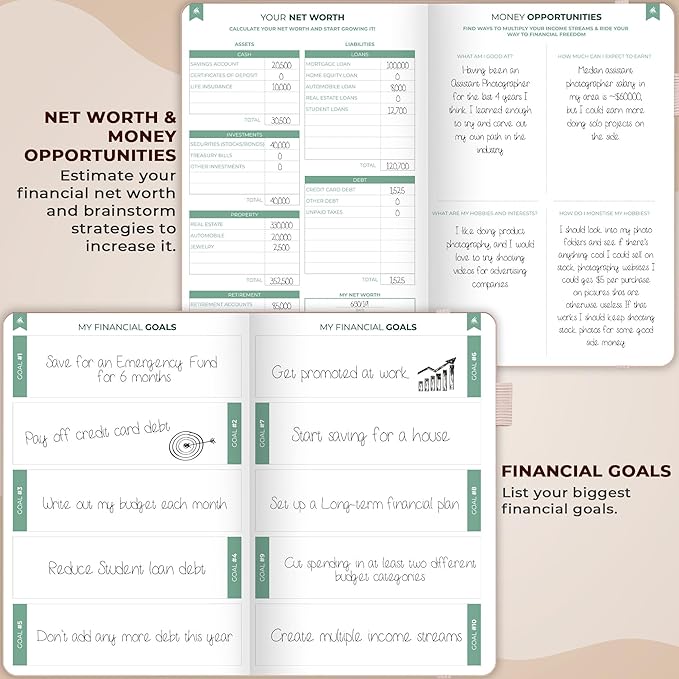 Clever Fox Bi Weekly Budget Planner – Undated Financial Organizer Book – Expense Tracker, Budgeting & Bill Notebook, A5 (Rose Gold)