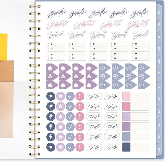 Cambridge 2026 Planner by Leah Bisch, Weekly & Monthly, 8.5" x 11", Large, Calista Floral (LB40-905-26)
