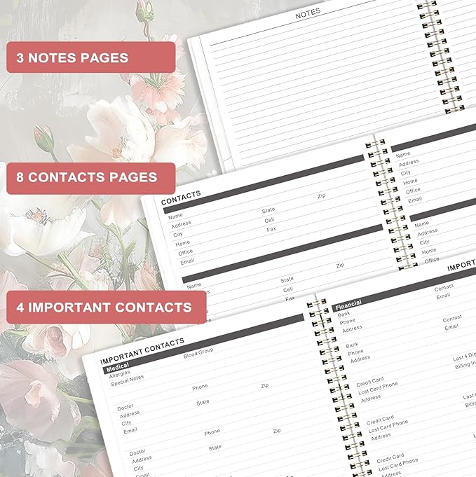 2026-2028 Monthly Planner - 3 Year Monthly Planner from Jan. 2026 to Dec. 2028, Calendar Planners with Colorful Tabs, Inner Pocket, 8.5'' x 11''