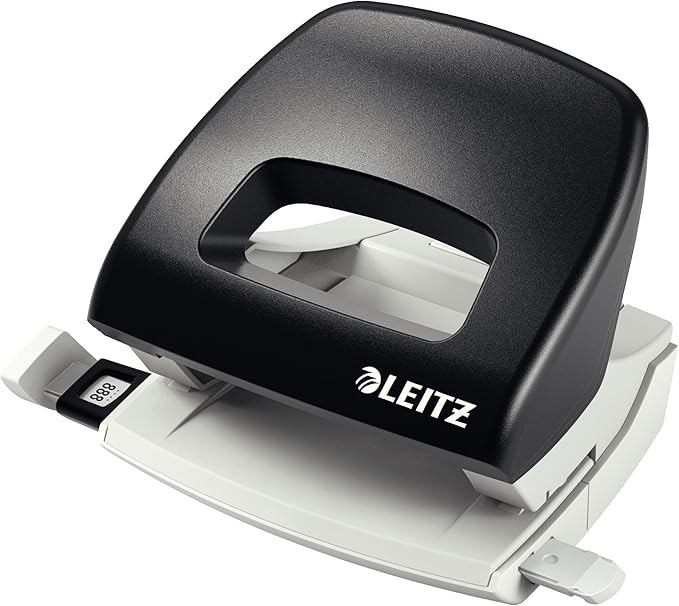 Leitz 55010395 Stapler, 25 Sheet Capacity, Black, Ergonomic Metal Body, Includes Staples, NeXXt Range, 55010095