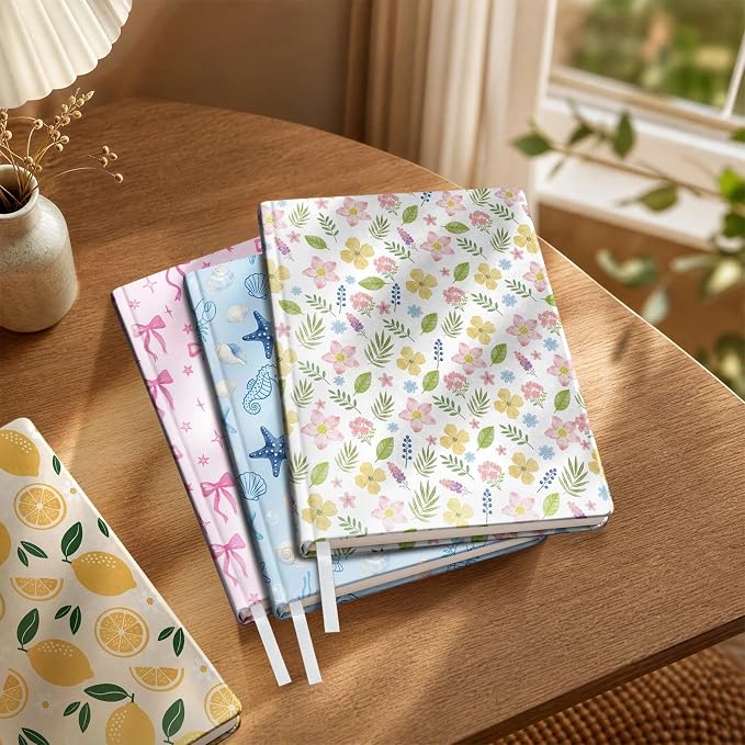 6 Pack Stretchable Book Covers, Jumbo Book Covers for Paperbacks Hardcover Books up to 9 x 11 Inches, Reusable Washable Protective Fabric Books Sleeves, Pink Bow