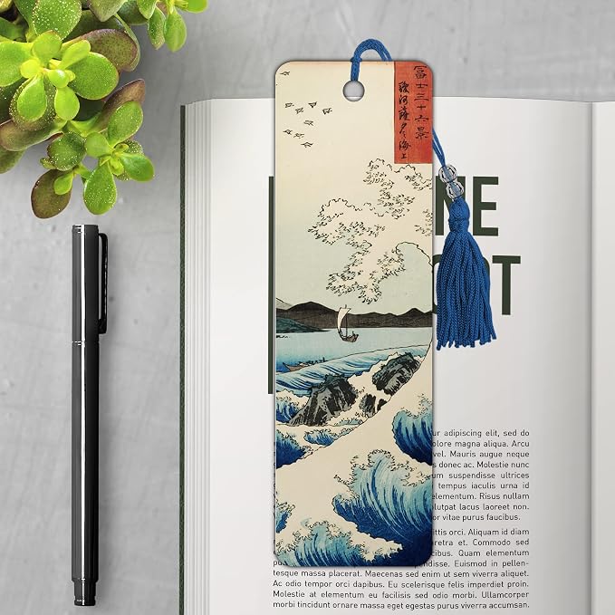 Hiroshige - The Sea at Satta Premier Bookmark Stationery
