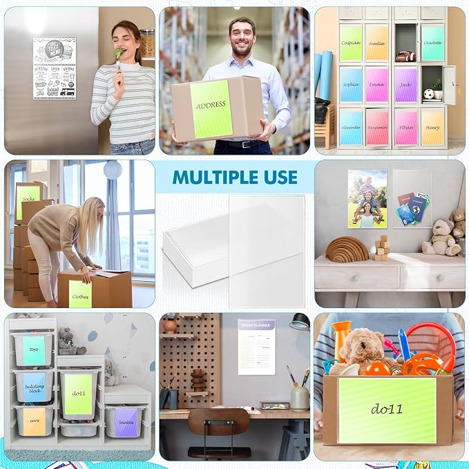 Outus 30 Pcs Self Adhesive Shop Ticket Holders Clear Plastic Sleeves Adhesive Pockets Work Order Job Ticket Holders for Back to School Student Label Home Office Posting Signs (11 x 17 Inch)