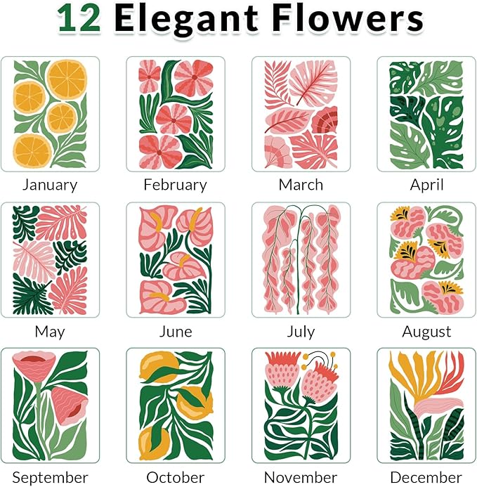 KONVINIT Small Desk Calendar 2025-2027, Aesthetic 2026 Desk Calendar - 6.3" x 3.1" - Runs From July 2025 Until June 2027, 24 Months Mini Desktop Calendar for School, Home and Office Supplies