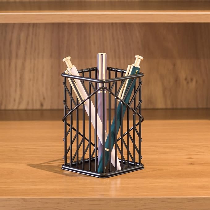 U Brands Vena Collection Wire Pencil Cup