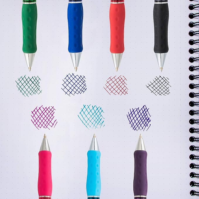 Pentel RSVP Super RT Ballpoint Pen, (1.0mm) Medium Line, Sky Blue Ink, Box of 12 (BX480-S)
