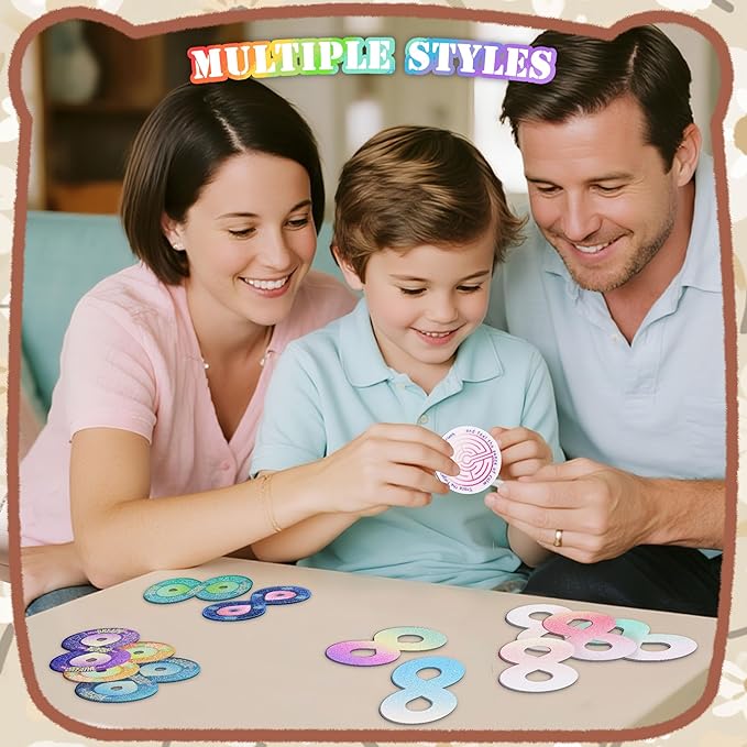 Calm Stickers for Anxiety Sensory Stickers Anti Stress Tactile Textured Stickers Combined with Breathing Exercise for Fidget Strips Suitable for Students and Adults