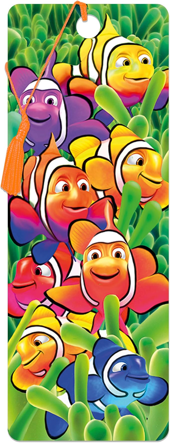 3D LiveLife Bookmark - Cute Clowns from Deluxebase. Cute Lenticular Clown Fish Page Marker. Animal Themed Accessories for Book Lovers. Small Gifts for Men, Women, Writers and Teachers.