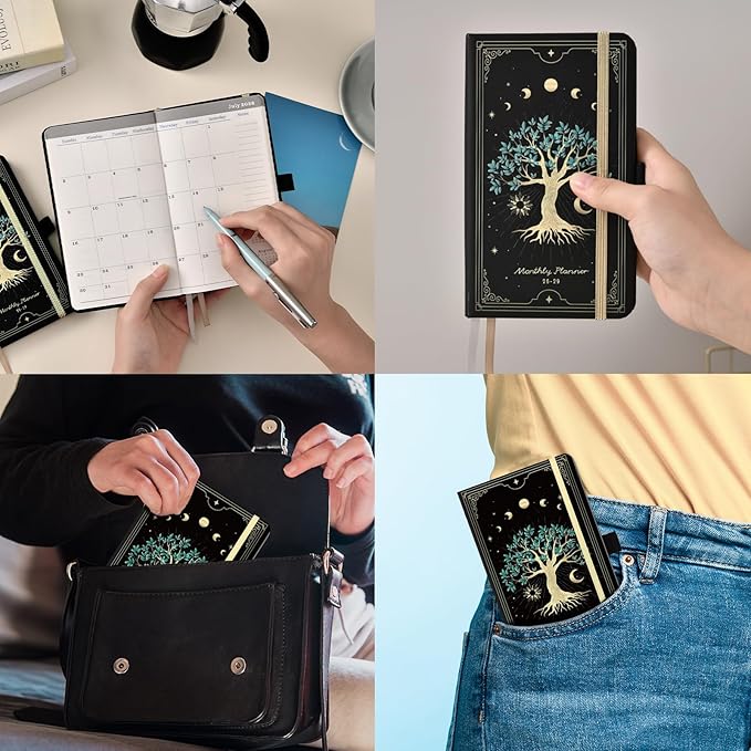 Pocket Calendar 2026-2029 - 3 Year Monthly Planner from July 2026 - June 2029, Pocket Planner 2026-2029 for Purse, 6.3''×3.8''