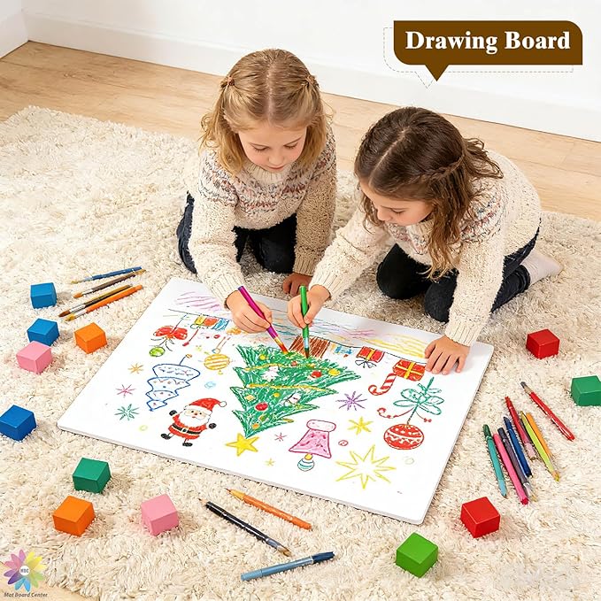 Mat Board Center, 12 Pack 13x19 White Foam Boards, Acid Free Foam Core Board, 1/8 inch Thick