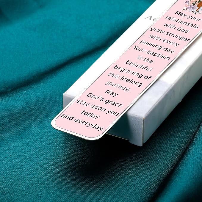 Baptism Gifts for Girl Boys Baptism Gifts for Girls Women Men from Godparent Catholic LDS Christening Gift Baptism Gift Idea Baptism Party Favors Christian Faith Cross Bookmark for Baptized Keepsake