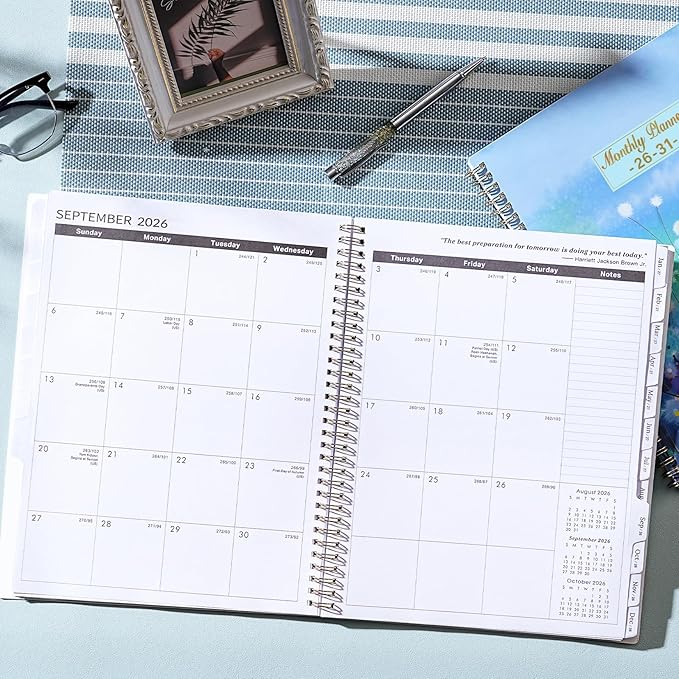 Monthly Planner/Calendar 2026-2031 - 5 Year Monthly Planner 2026-2031 from Jul 2026 - Jun 2031, 9" x 11", 2026-2031 Calendar Planner with Marked Tabs