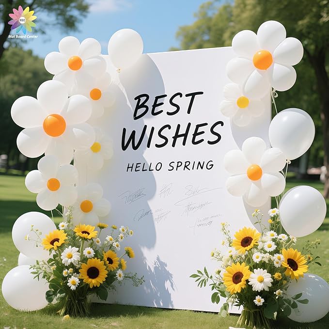 Mat Board Center Premium White Foam Core Board - 20x24 Inches, 3/16" Thick - 10 Pack, Acid-Free - Ideal for Mounting, Crafts, Art, and Presentations
