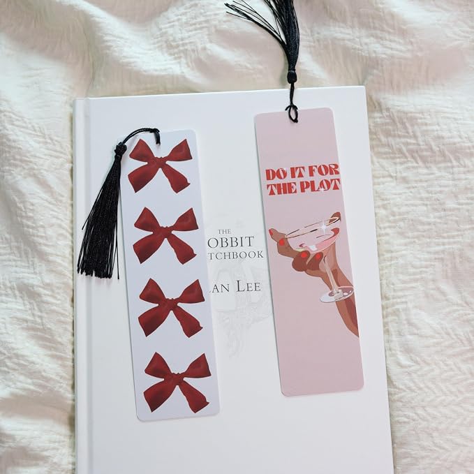 10 PCS Bow Bookmarks, Funny Bookmarks for Women, Romance Booklover Gifts, Cute Gifts for Romance Reader Friends Girls