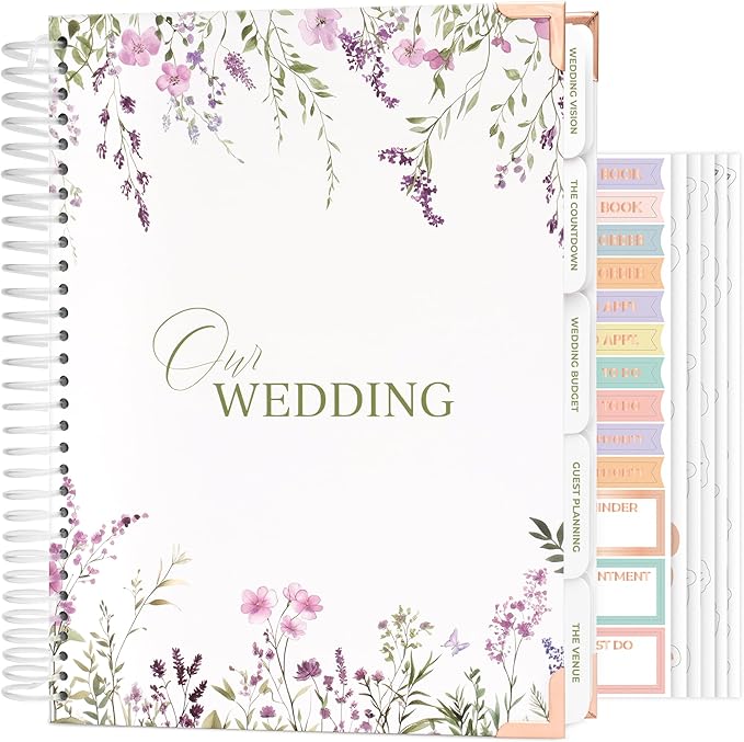 Clever Fox Wedding Planner Book and Organizer – Guided Wedding Planning Journal & Bridal Notebook with Tips & Checklists – Engagement Gifts for Bride or Engaged Couple (White)