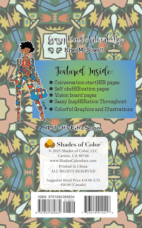 Shades of Color It's Extra Season! 2026 Weekly Inspirational Planner