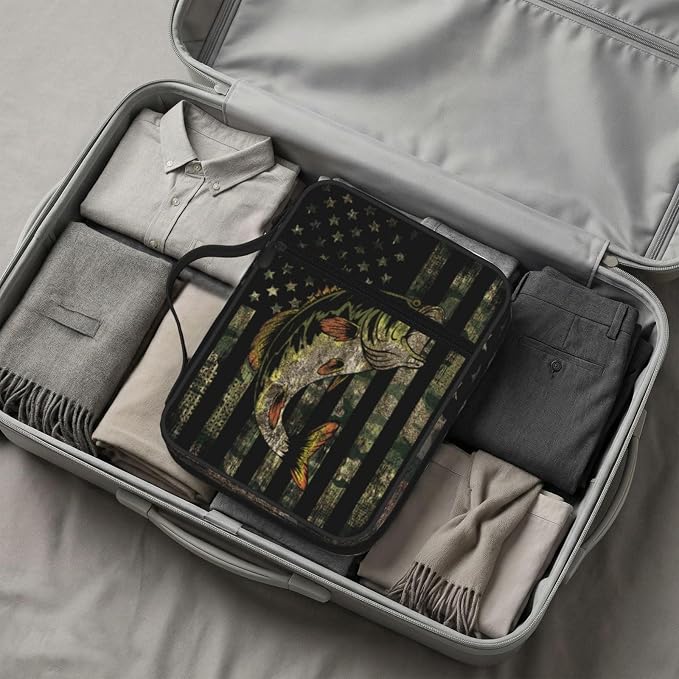 Camouflage Hunting Tactical Camo American Flag Bible Cover Case Carrying Book Protector Case Bible Study Supplies Accessories Holder Case Christian Gift for Women Men