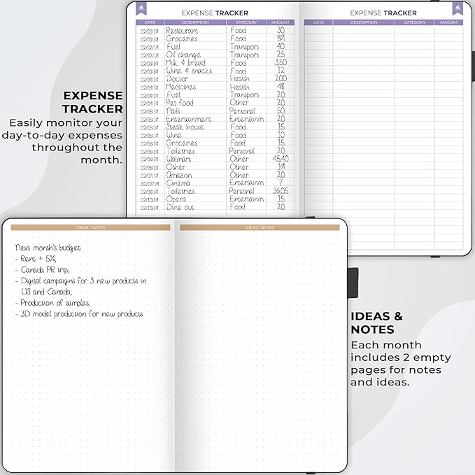 Clever Fox Budget Book 2.0 – Simple Budgeting Planner for Beginners – Financial Notebook with Money Spending, Debt & Bill Tracker (Black)