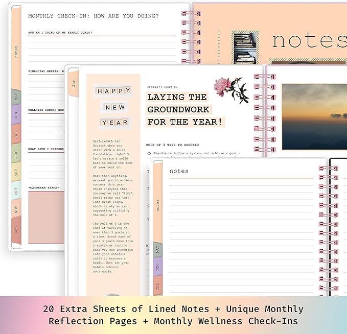 Blue Sky WAAV Planning Calendar Notes, Gloria, Weekly/Monthly Layout, Safety Wirebound (Laura- 2026, 5.875" x 8.625")