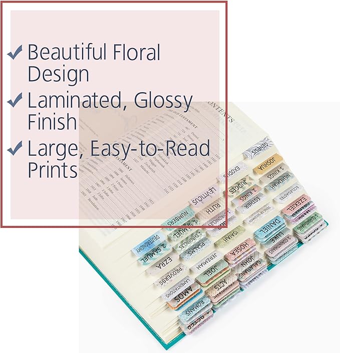 Mr. Pen- Bible Tabs, 75 Pcs, Laminated Tabs for Old & New Testament, Bible Tabs for Women and Men, Tabs for Study Bible, Bible Index Tabs