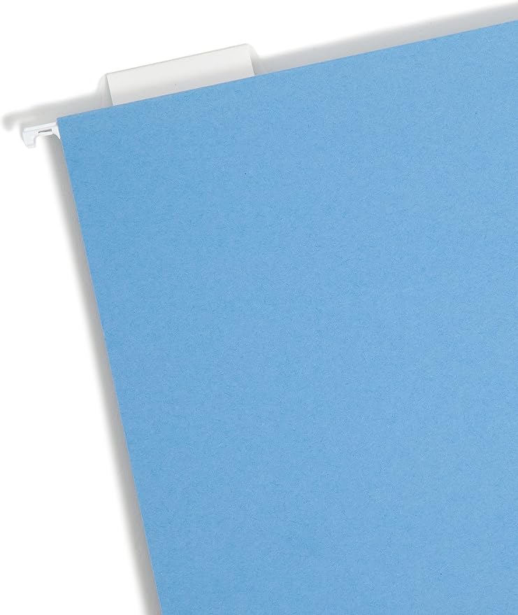 Smead Hanging File Folders, 25 Pack, Assorted Colors, 2 Inch Expansion Hanging Folders for Documents with Tabs, Letter Size (64264)