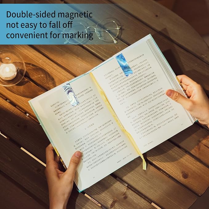 30 Ocean-Themed Magnetic Bookmarks - Markers Clips for, Teachers, Home, Office, Reading