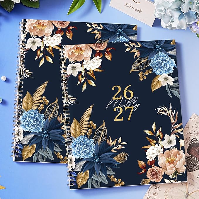 2026-2027 Monthly Planner - 9'' x 11'', Monthly Planner/Calendar 2026-2027, from JUL.2026 - Dec. 2027, 18 Month Calendar with Tabs, Premium Paper, Twin-wire Binding, Inner Pocket, Note Pages