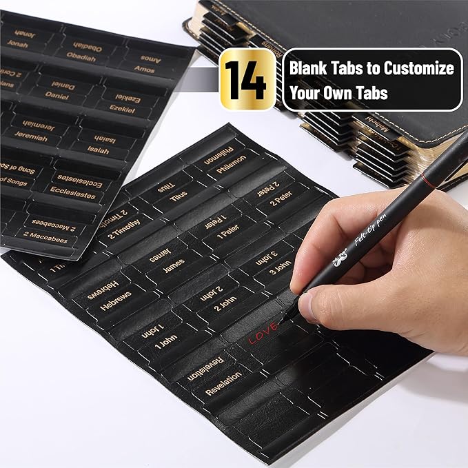Mr. Pen- Catholic Leather Bible Tabs, 160 Tabs, Laminated Bible Tabs for Women and Men, Bible Tabs for Study Bible, Bible Index Tabs, Bible Book Tabs, Bible Labels Tabs, Mr. Pen Bible Tabs