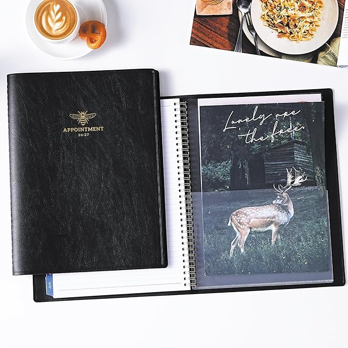Appointment Book 2026-2027 - Appointment Planner 2026-2027 from July 2026 - June 2027, 2026-27 Weekly Appointment Book with Colorful Tabs, 9" x 11", Daily/Hourly Planner, 15-Minute Increments