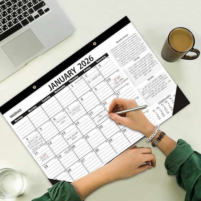 Desk Calendar 2026-January 2026 to June 2027,3 PACK-2026 Desk calendar,18 Months,12x17 in,School Desk Calendar 2026,Office Calendar 2026-2027