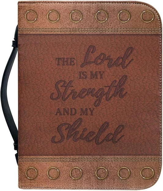 Lion Bible Covers for Women Waterproof Bible Organizer Bag for Man with Handle Portable Bible Holder Case Large Size Durable Bible Protector