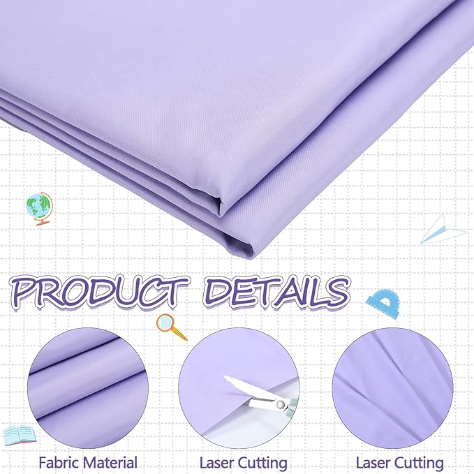 Mindsoft Bulletin Board Fabric 48 '' x 107 '' Class Fabric for Classroom Bulletin Board Decor, Pillows, Curtains, Crafts(Lavender Purple)