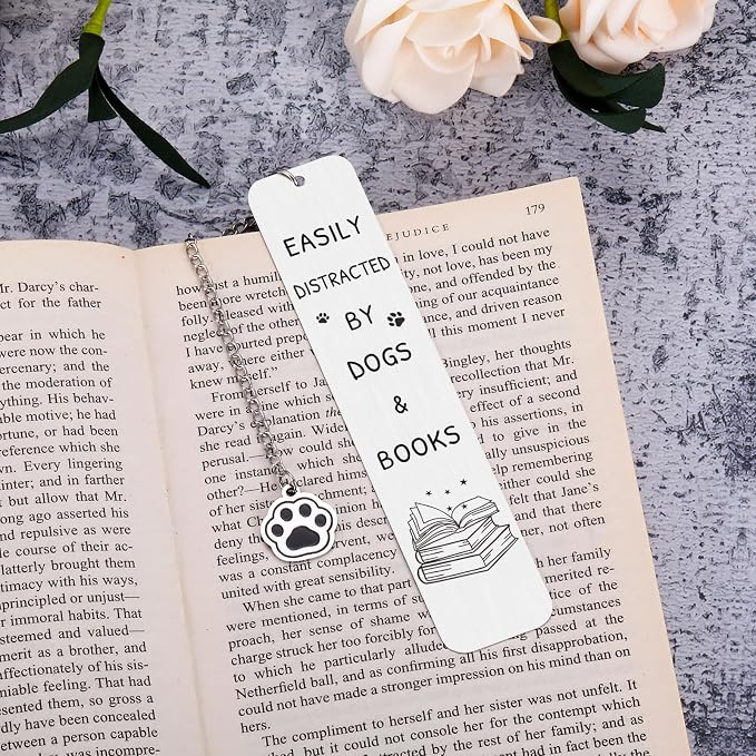 Dog Fathers Day Gifts for Men Women, Book Marks for Reading Women, Dog Bookmark, Corgi Gifts for Corgi Lovers, Dog Owner GIF ts, Pug French Bulldog Dachshund German Shepherd Golden Retriever GIF ts
