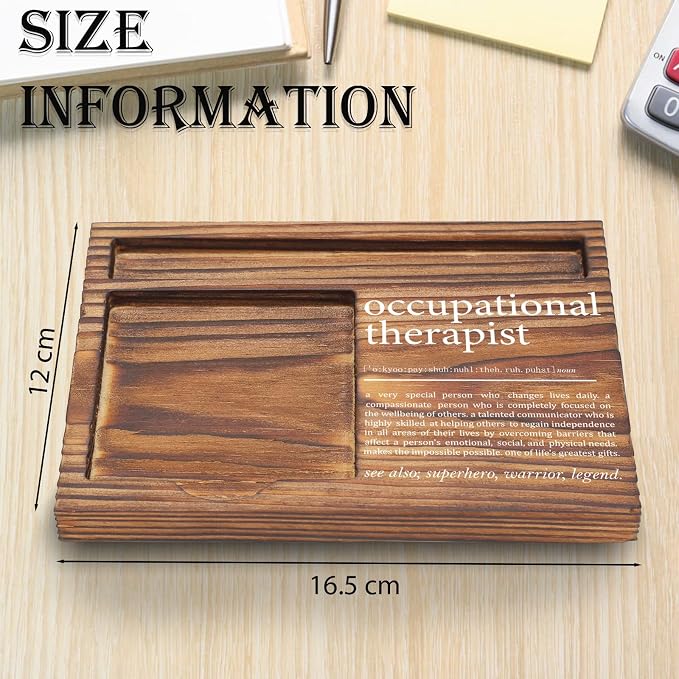 Occupational Therapist Gift Sticky Note Holder, Appreciation Gifts for Occupational Therapy, Thank You Gifts for OT Therapy Doctor Nurse Assistant Day Week Gifts Sticky Note Pad Holder TZP65