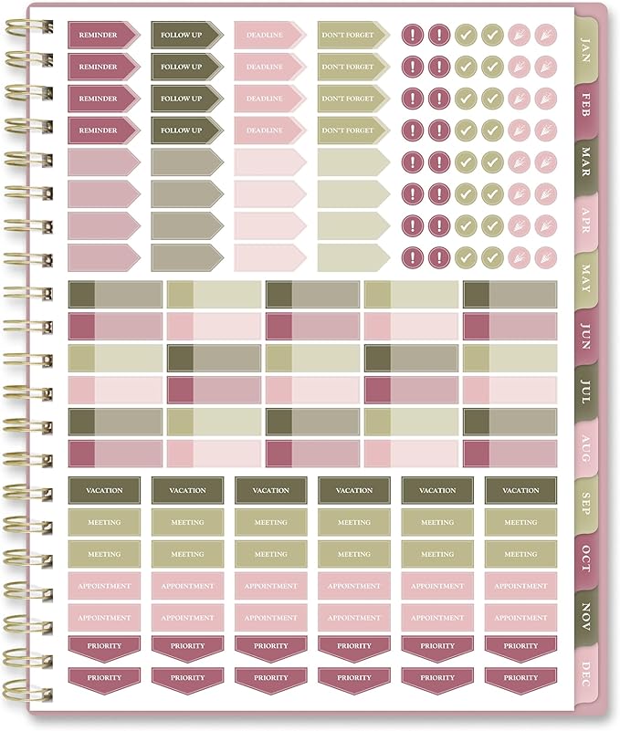 AT-A-GLANCE 2027 Planner, Weekly & Monthly, 13-Month Jan-Jan, 8.5" x 11", Badge, Geo (1842L-905-27)