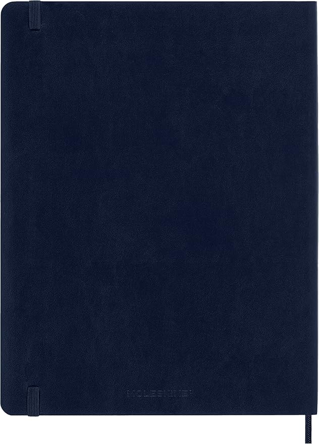 Moleskine Classic 12 Month 2026 Weekly Planner, Soft Cover, XL (7.5" x 9.75"), Sapphire Blue, 144 pages