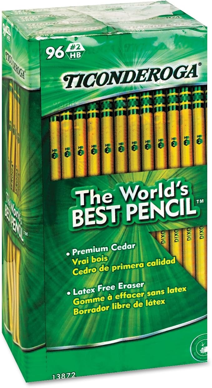 Ticonderoga® Woodcase Pencils, Pack Of 96 Pencils