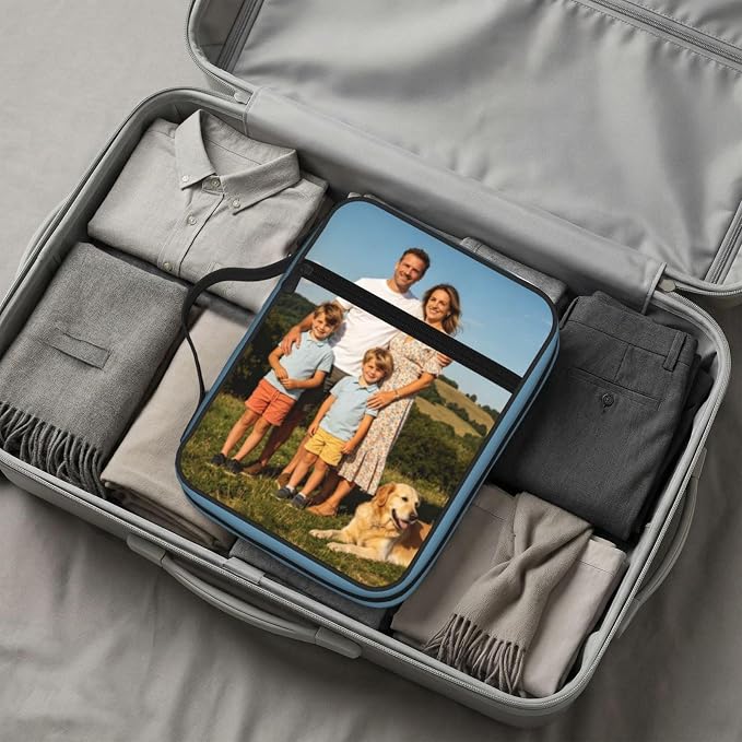 Personalized Bible Cover for Men Women Custom Bible Case with Picture Text Name Logo Customized Storage Bag with Pockets