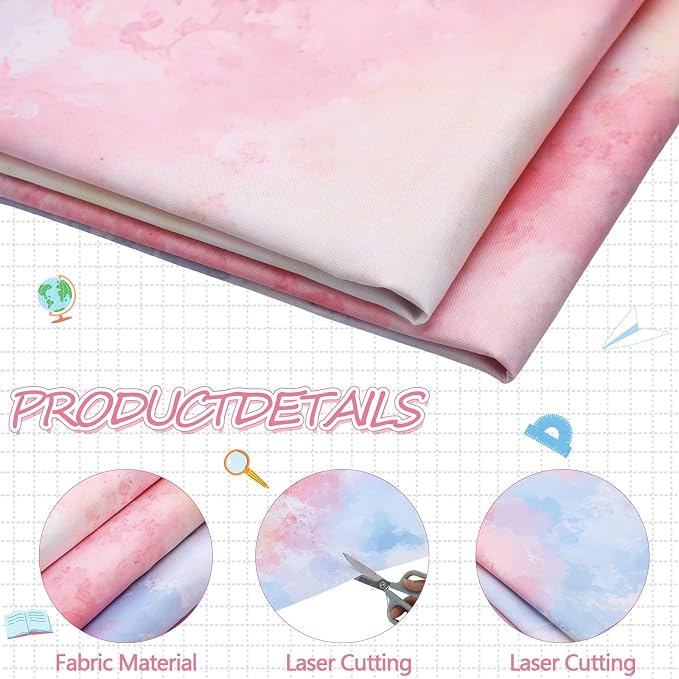 Mindsoft Bulletin Board Paper 48'' x 107'' Class Boards for Classroom Bulletin Boards Everyone is Welcome Classroom Board Decor Pillows Curtains Crafts(Tie Dye,1 Pc)