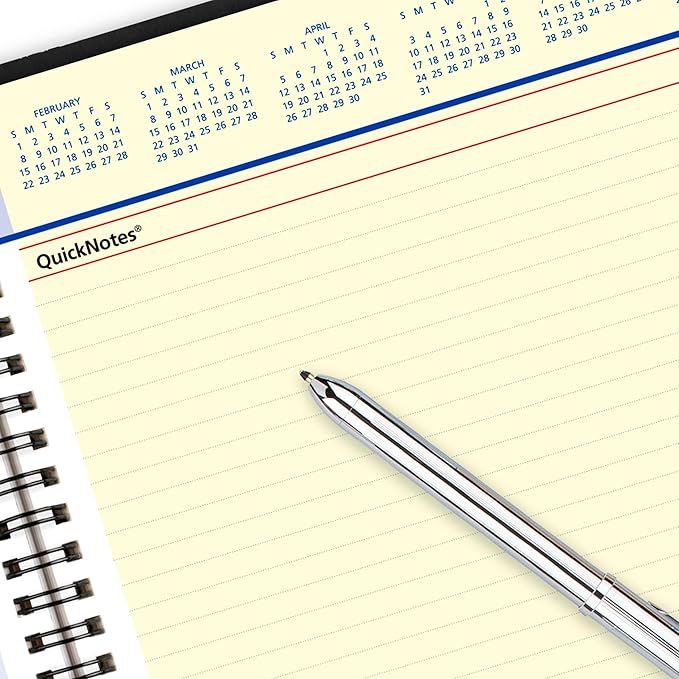 AT-A-GLANCE 2026 Appointment Book Planner, Weekly & Monthly, 8-1/4" x 11", Large, QuickNotes, Black (769500526)