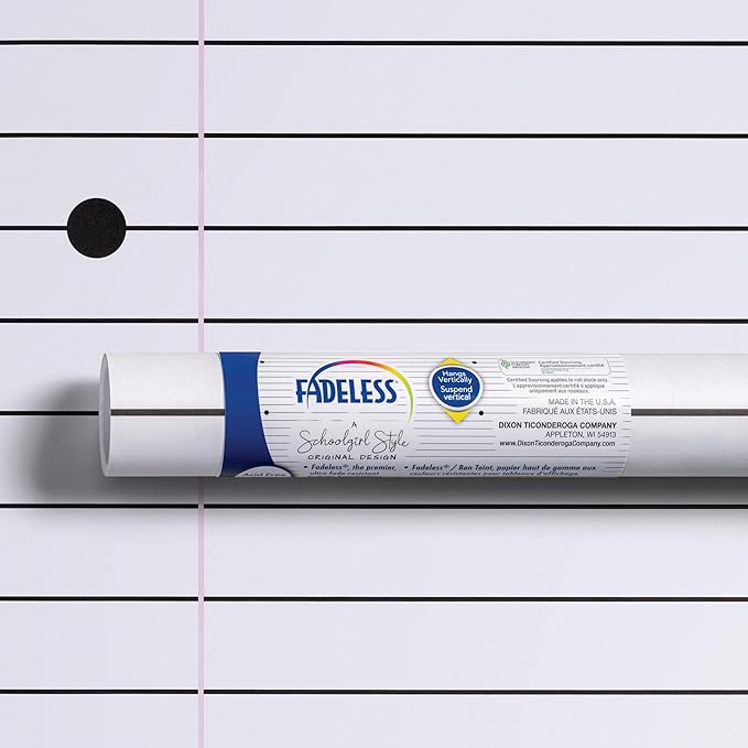 Fadeless Schoolgirl Style Bulletin Board Paper, Passing Notes, 47.25" x 25', 1 Roll