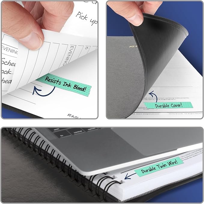 AT-A-GLANCE 2027 Appointment Book Planner, Weekly & Hourly, 13-Month Jan-Jan, 7" x 8.75", Black (708650527)