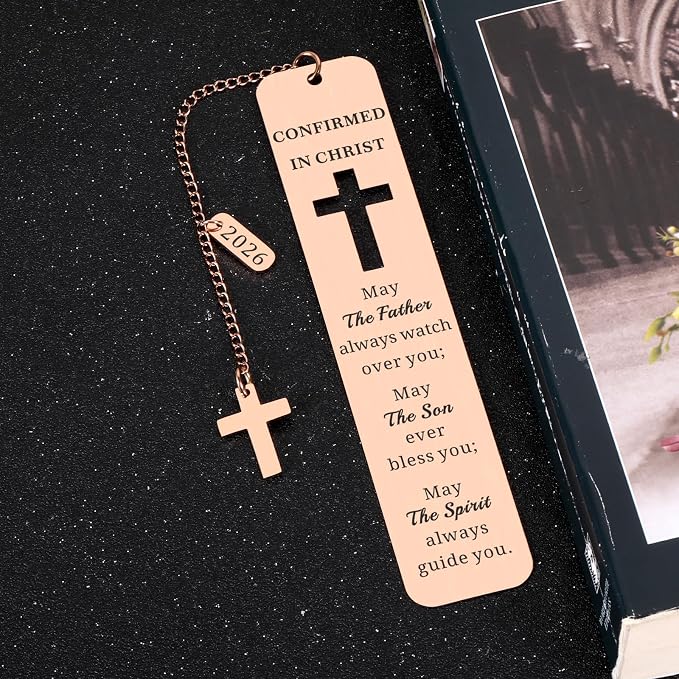 2026 Confirmation Gifts for Teen Girls Boys - Catholic Confirmation Gifts for Teenage Boys Girls Easter Basket Stuffers Christian Bookmark Confirmations Favors for Guests Religious Gift for Women Men