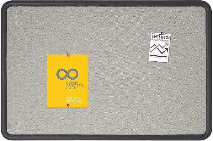 QRT7694G - Quartet Contour Fabric Bulletin Board