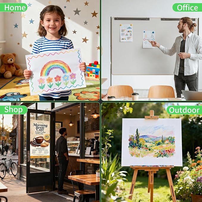 100Pcs White Poster Board 22"X28", 250 GSM Thickness Poster Paper, Glossy& Matte Side Large Posterboard, Poster Board Bulk For School Arts Crafts,Project Presentations,Drawing,Office,Displays,Signs