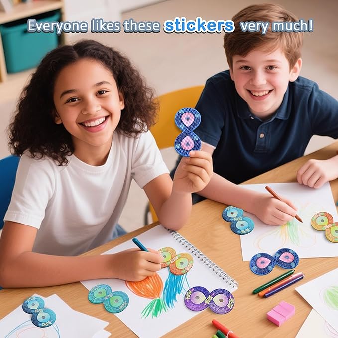 Calm Strips for Anxiety Sensory Stickers Anti Stress Tactile Textured Stickers Combined with Breathing Exercise for Fidget Strips Suitable for Students and Adults (40 PC)