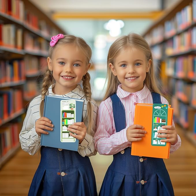 120Pcs Book Tracker Bookmarks Double-Sided Reading Page Markers Book Markers for Reading, Reading List Bookmark for Teacher Students Bookish Friends All Age