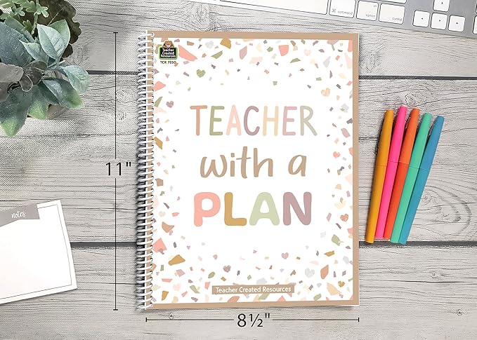 Teacher Created Resources Terrazzo Tones Teacher Planner (TCR7230)