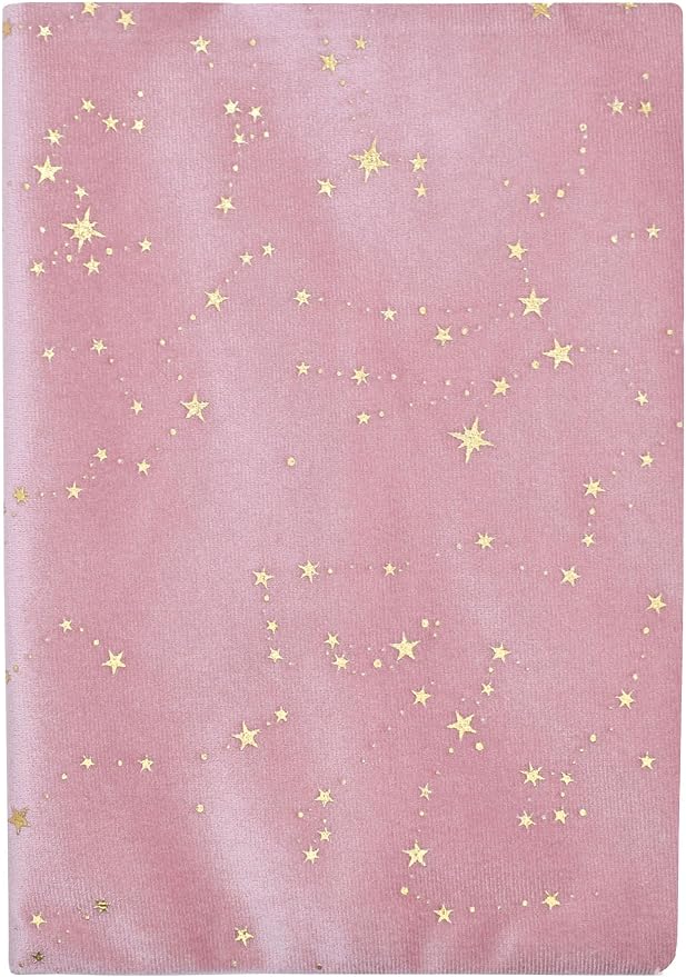 BLBMH 6x9 Bible Book Cover for Women, Non-Stretch Fabric Protector for Paperback, Soft Cloth Sleeve with Bookmark for Journals Notebooks | Privacy Reading Gift - Velvet Pink