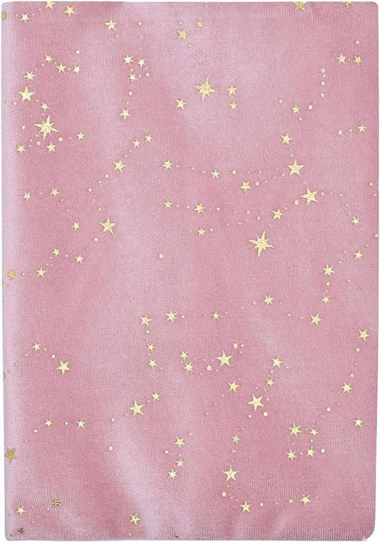 BLBMH 6x9 Bible Book Cover for Women, Non-Stretch Fabric Protector for Paperback, Soft Cloth Sleeve with Bookmark for Journals Notebooks | Privacy Reading Gift - Velvet Pink